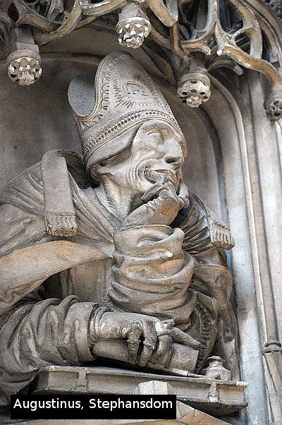 Bildnis des Augustinus, Kanzel am Stephansdom Augustinus, Kanzel am Stephansdom